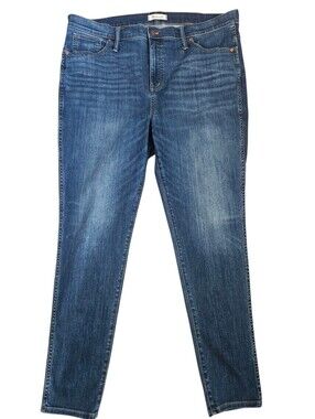 Madewell Womens 10" High Rise Skinny Blue Jeans‎ Sz 35T